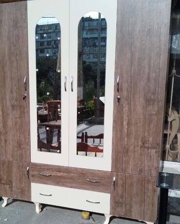 Dolablar: Yeni, Açılan, 4 qapılı Düz dolab, Qarderob, paltar dolabı, Azərbaycan — 28