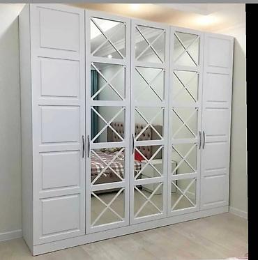 paltar refi: Düz dolab, Dəhliz üçün, Yataq otağı üçün, Paltar üçün, Açılan, Korpuslu, 4 qapılı — 7
