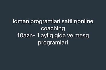 İdman proqramları və online coaching 10 AZN – 1 aylıq qida və məşq lalafo.az -da İdman proqramları və online coaching 10 AZN – 1 aylıq qida və məşq