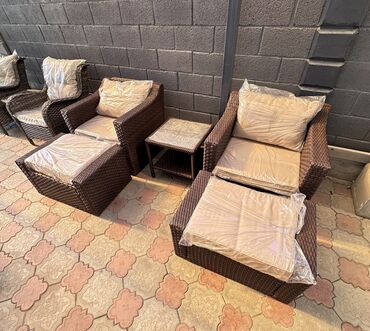 буу кресло: Комплект садовой мебели, Кресла, Ротанг