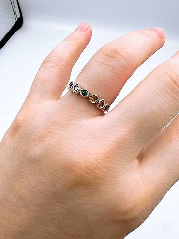 Серебряные кольца: Кольцо, Коктейльное, Проба 925, Женские, Фианит, Новый — 21