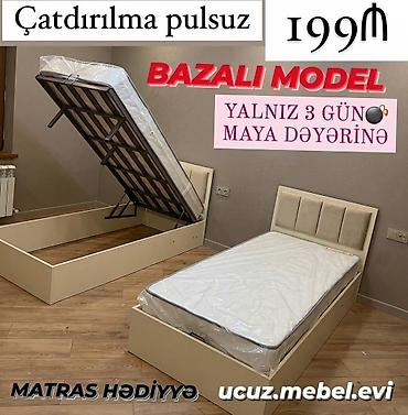 Bazalı tək nəfərlik çarpayı dəsti - Bazalı model: asanlıqla