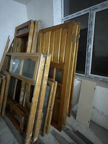 taxda qapi: Taxta qapı və pəncərə dəstləri - Material: təbii taxta — 1