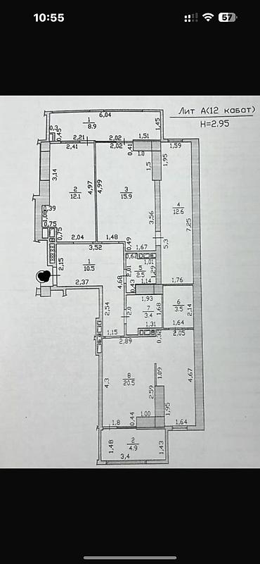 Продажа квартир: 3 комнаты, 95 м², Элитка, 12 этаж, Евроремонт — 14