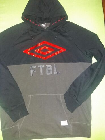 stitch duks: Sweatshirt, 2XL (EU 56), Umbro, color - Grey, With a hood