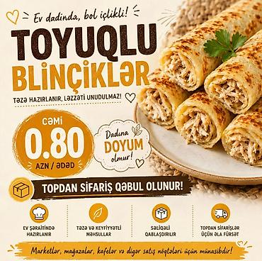 🥞✨ TOYUQLU BLİNÇİKLƏR ✨🥞 Ev dadında, bol içlikli və ləzzətli 😋🤍 🔥