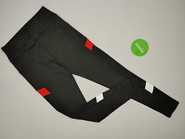 czarne dresy: Legginsy Sportowe damskie, rozmiar L — 2