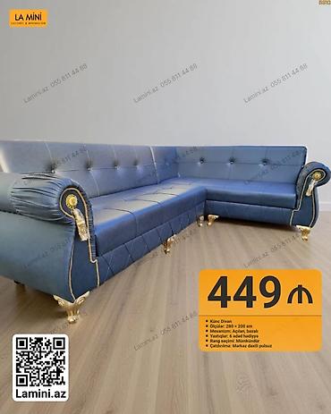 Ev və bağ: Künc divan – La Mini - Ölçü: 280 × 200 sm - Mexanizm: Açılan, bazalı — 1
