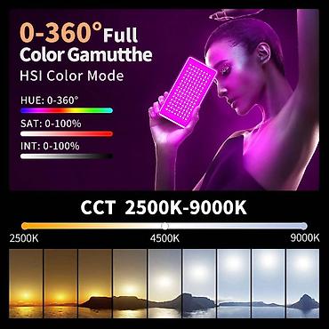 24: Портативный RGB‑свет 40W для фото и видео (RGB панель) Новинка! — 3