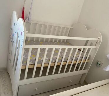 детские кроватки ikea: Манеж-кровать, Б/у, С комодом, Дерево
