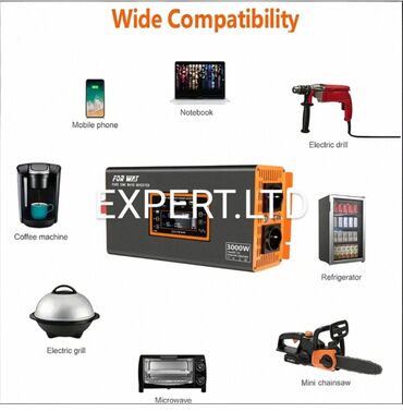 İnverterlər: Yeni Inverter, 1500-3000 Vt, 12 - 220 volt, Ödənişli çatdırılma — 2