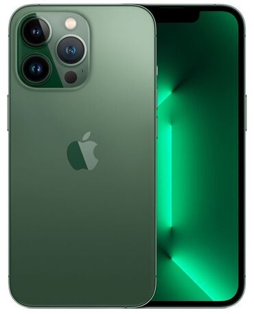 Apple iPhone: IPhone 13 Pro, Б/у, 128 ГБ, Зеленый, Зарядное устройство, Защитное стекло, Чехол, 88 %