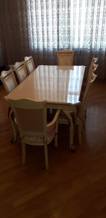 прокат стол стул душанбе: Для гостиной, Б/у, Раскладной, Прямоугольный стол, 8 стульев