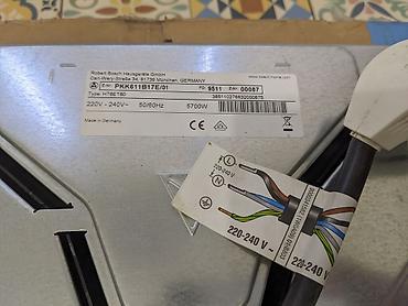 220v: Электрические плиты, Bosch, Б/у, Встраиваемая, Сенсорная, Полная оплата — 3