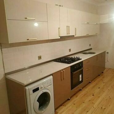 Sifarişlə mətbəx mebeli: Sifarişlə mətbəx dəsti, Özü çəkən petlələr, Mat laminat, Kredit yoxdur, Pulsuz çatdırılma — 3