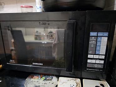 Mikrodalğalı soba Samsung, Ayrıca dayanan, Qril ilə, rəng - Qara, İşlənmiş
