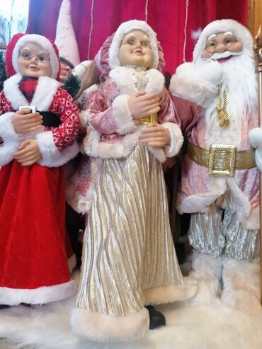 Ostali kućni dekor: Deda-mraz 63cm - 4200din Baba-mrazica 60cm-4000din Muzicki deda-mraz — 3