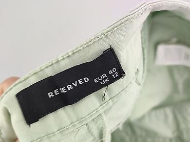 spodenki jeansowe pull: Reserved, Spodnie materiałowe damskie, rozmiar L — 4