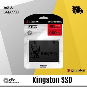 Digər ehtiyat hissələri: Sərt disk "Kingstone A400" 960GB 6 Ay yazılı zəmanət Tutum: 960 GB