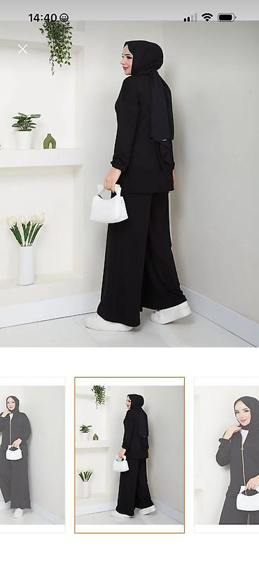 turkan hicab instagram: Qadın ikili dəst – qara rəng-L-XL ölçülərə uyğundur. - Tərkib: üst — 1