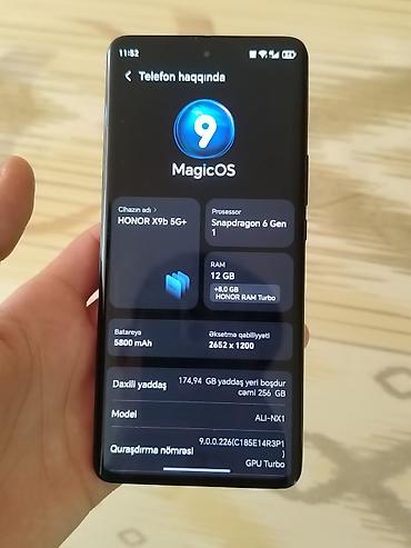 Honor X9b, 256 GB, rəng - Qara