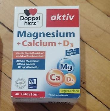 cinsi zeiflik ucun dermanlar: Doppelherz aktiv Magnesium + Calcium + D3 – vitamin-mineral kompleksi — 1