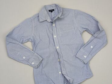 trencz z bufiastymi rekawami: Shirt 9 years, condition - Very good, pattern - Striped, color - Light blue