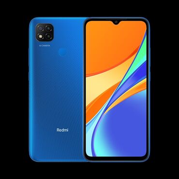 resmi 9c: Xiaomi Redmi 9C, 64 GB, rəng - Göy, 
 Sensor, Barmaq izi, İki sim kartlı