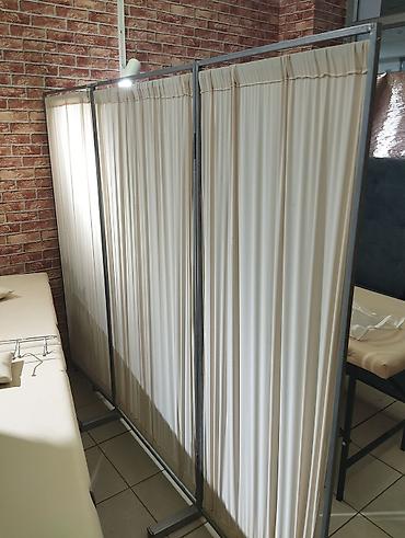 Ширмы, перегородки: Ширма, перегородка Материал: Ткань, Колличество секций: 3, Для салона — 2