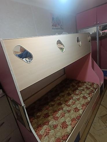 Балдар эмереги: Балдар үчүн эки ярустуу, Колдонулган, ЛДСП, түсү - Кызгылт — 2