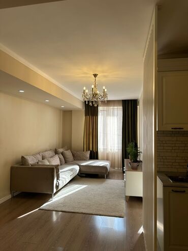 сдается 2 комнатная квартира в джале: 2 комнаты, 54 м², Элитка, 2 этаж, Евроремонт