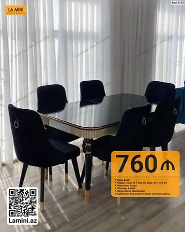 Masa dəsti - Kod: 3192 - Ölçülər: açıq 90 × 200 sm, bağlı 90 × 160 sm at lalafo.az — 1 Masa dəsti - Kod: 3192 - Ölçülər: açıq 90 × 200 sm, bağlı 90 × 160 sm — 1