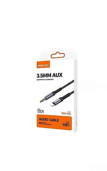 Kabel Recci RDS-A26 Lightning to 3.5mm AUX Recci RDS-A26 Lightning -