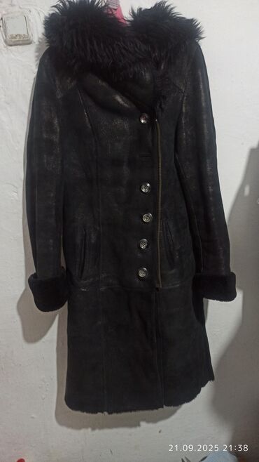 Дубленки: Дубленка, Классическая модель, Длинная модель, С капюшоном, 3XL — 11