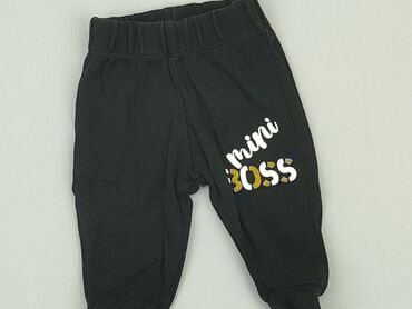 koszula czarna ze stójką: Sweatpants, 0-3 months, condition - Very good