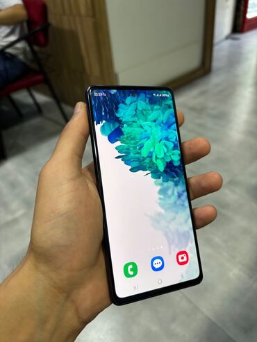 Samsung: Samsung Galaxy S20, 128 GB, rəng - Göy, Barmaq izi, Sensor, Simsiz şarj