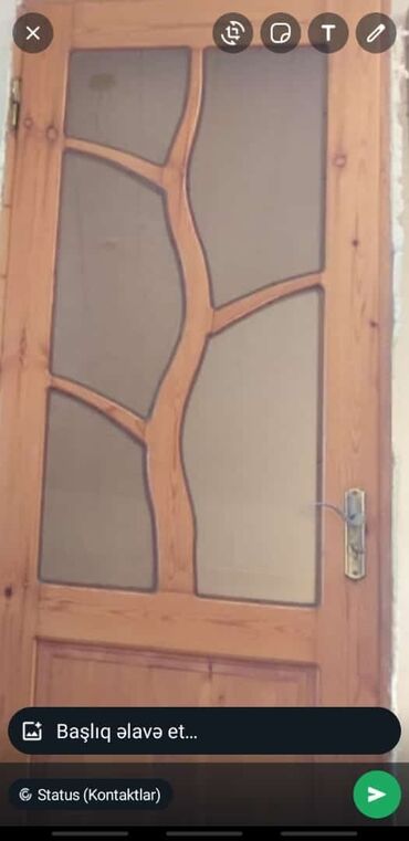 avropa qapilari: Дерево Межкомнтаная дверь 90х220 см, Б/у, Без гарантии
