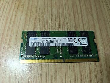 notebook ram: DDR4 16GB Samsung laptop yaddaş modulu Original - Model: Samsung — 1