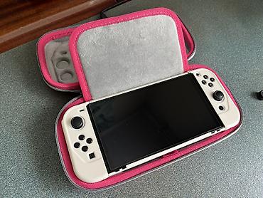 Техника и электроника: Новый чехол и стекло для Nintendo Switch, oled. Чехол качественный — 1