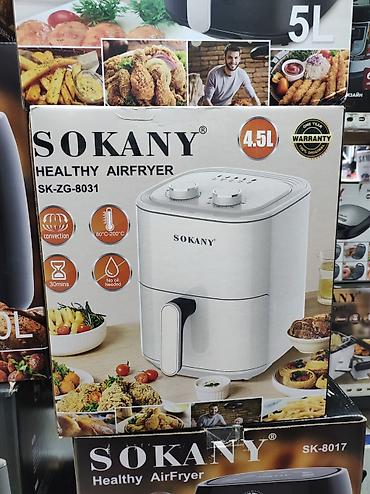 sokany 8042: Аэрогриль Сокани Sokany 8031Airfryer Описание Объем: 4.5 л; Мощность — 3