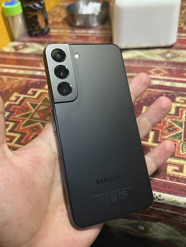 Samsung: Samsung Galaxy S22, 128 GB, rəng - Qara, Barmaq izi, Face ID