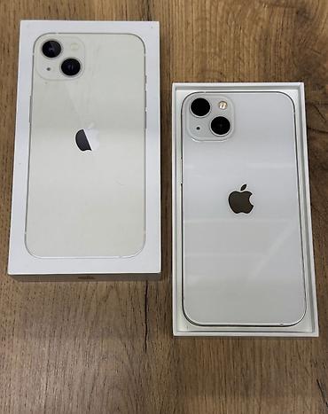 iphone qq: IPhone 13, 128 GB, Ağ, Zəmanət, Simsiz şarj, Face ID — 1