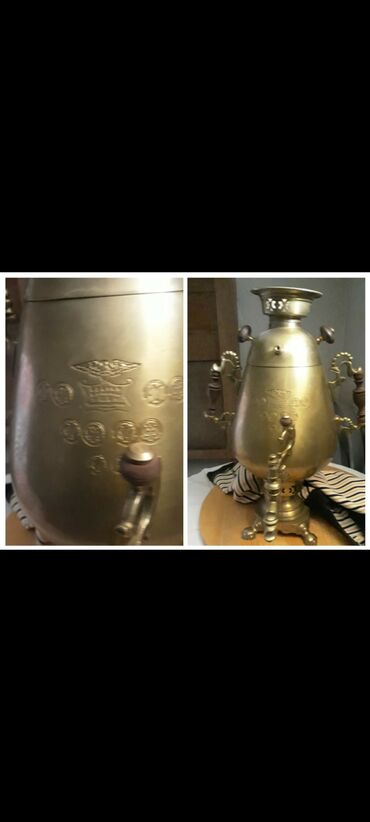 işlənmiş samavar: İşlənmiş Od Samovar, 5 l, Ünvandan götürmə