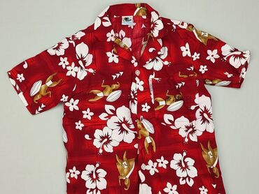 Shirts: Shirt 5-6 years, condition - Ideal, pattern - Floral, color - Red