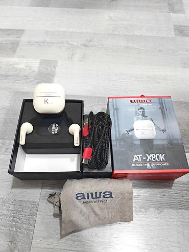 Yeni Simsiz (Bluetooth) Qulaqcıqlar, Aiwa, rəng - Ağ