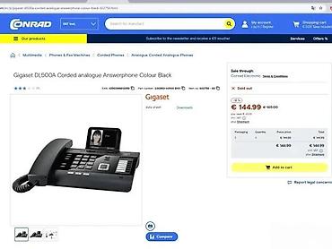 modem: Gigaset DL500A žični analogni telefon sa sekretaricom i kolor ekranom — 3