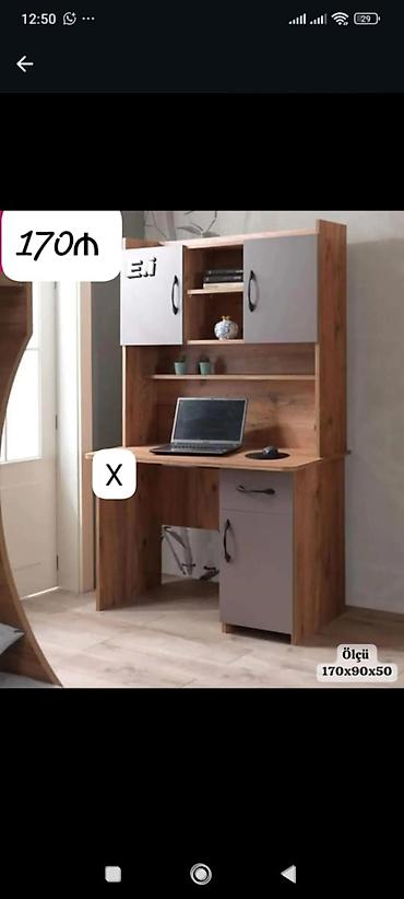 taxta rəf: Düz masa, Polkalı, Siyirməli, Taxta — 1