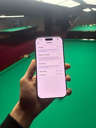 telefon satlsl: IPhone 16 Pro Max, 256 GB, Gümüşü, Simsiz şarj — 7