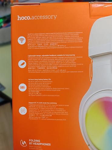 logitech g pro x2: HOCO W48 RGB Light — складные беспроводные наушники с подсветкой — 2
