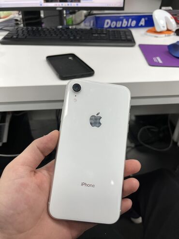 чехол xr: IPhone Xr, Колдонулган, 128 ГБ, Ак, 77 %